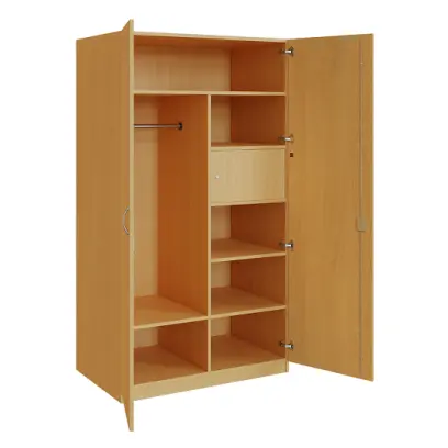 Q 26-100 skříň šatní, 2-dvéřová, 1000x600x1800mm, buk royal